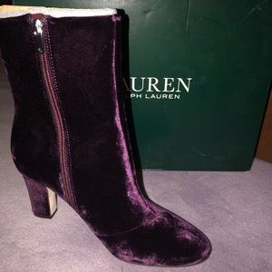 Ralph Lauren Velvet Boots